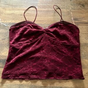 Wild Fable Burgundy Lace Camisole